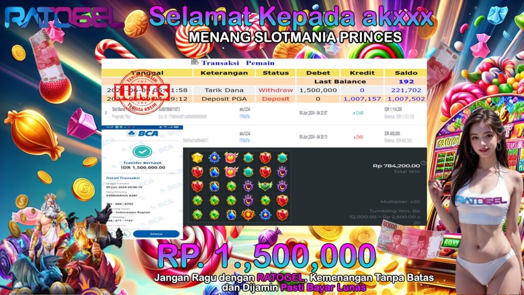 BUKTI JP SLOT MANIA PRINCESS TERPERCAYA DI INDONESIA