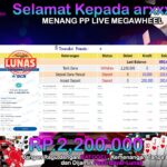 BUKTI JACKPOT PP LIVE MEGAWHEEL TERPERCAYA DI INDONESIA TGL 17-07-2024