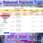 BUKTI JACKPOT SLOT WILD BOUNTY SHOW DOWN TERPERCAYA DI INDONESIA TGL 31-08-2024