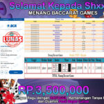 BUKTI JACKPOT BACCARAT GAMES  TERPERCAYA DI INDONESIA TGL 04-09-2024