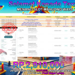 BUKTI JACKPOT SLOT MAHJONG WAYS  TERPERCAYA DI INDONESIA TGL 26-10-2024