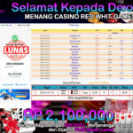 BUKTI JACKPOT CASINO RED WHIT GAMES  TERPERCAYA DI INDONESIA TGL 11-10-2024