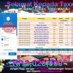 BUKTI JACKPOT TOGEL TOTO MACAU TERPERCAYA DI INDONESIA TGL 16-10-2024