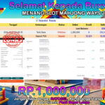 BUKTI JACKPOT SLOT MAHJONG WAYS 2 TERPERCAYA DI INDONESIA TGL 07-10-2024