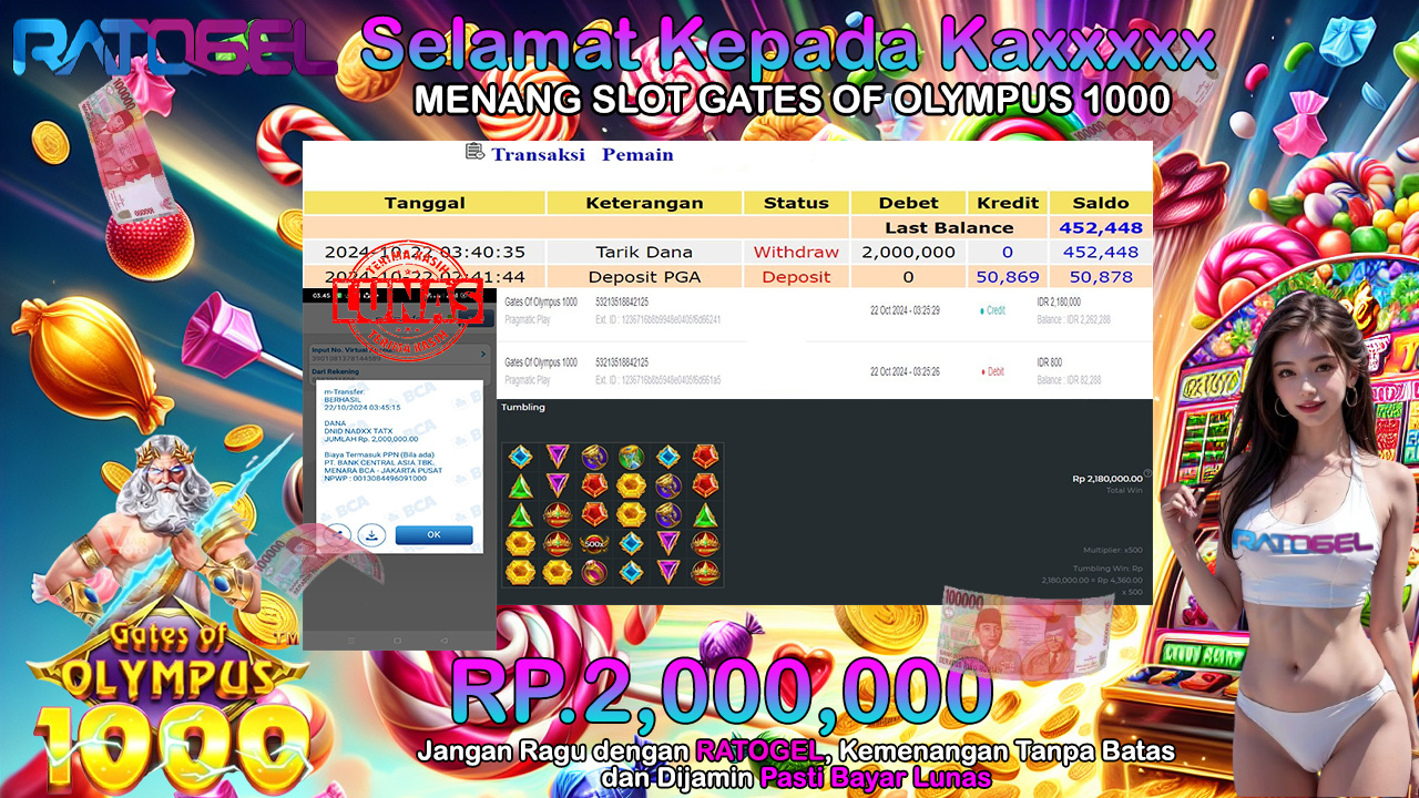 BUKTI JACKPOT SLOT GATES OF OLYMPUS 1000 TERPERCAYA DI INDONESIA TGL 22-10-2024