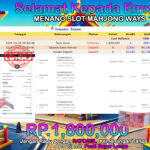 BUKTI JACKPOT SLOT MAHJONG WAYS TERPERCAYA DI INDONESIA TGL 25-10-2024